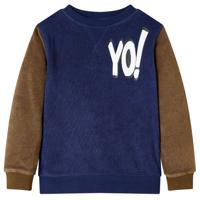 VidaXL Kindertrui 116 donkermarineblauw