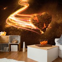 Zelfklevend fotobehang - Liefdes meteoriet oranje, 8 maten, premium print - thumbnail