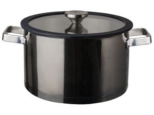 Gusta 85140240 braadpan Zwart, Zilver 6 l Rond