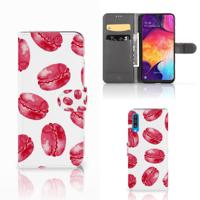 Samsung Galaxy A50 | Book Cover | Pink Macarons