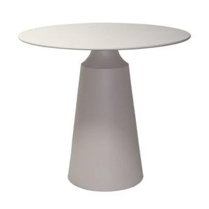 Giga Meubel - Bijzettafel Rond - Beige Aluminium - 69x69x61,5cm - Else