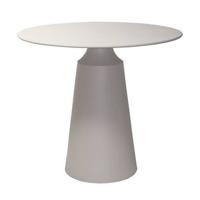 Giga Meubel - Bijzettafel Rond - Beige Aluminium - 69x69x61,5cm - Else