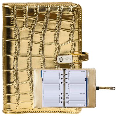 Organizer Kalpa Pocket incl agenda 2023-2024 7dagen/2pagina's croco goud