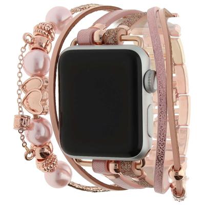 Apple Watch Sieraden Band - Liz Rose Goud - 38, 40, 41 & 42mm Apple Watch Sieraden Band - Liz Rose Goud - 38, 40, 41 & 42mm
