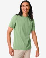 HEMA Heren T-shirt Regular Fit O-hals Groen (groen) - thumbnail