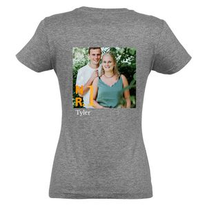 T-shirt voor vrouwen bedrukken - Grijs - XL
