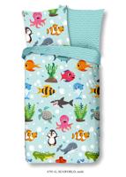 Good Morning Kinderdekbedovertrek "vissen" - Multi - (135x200 cm) - Katoen