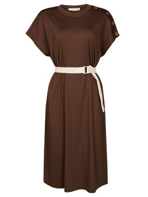 Jurk Comfy Chique Bruin