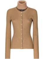 Dolce & Gabbana cardigan Isla côtelé - Marron