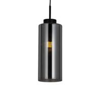 QAZQA Art Deco hanglamp zwart met smoke glas - Laura - thumbnail