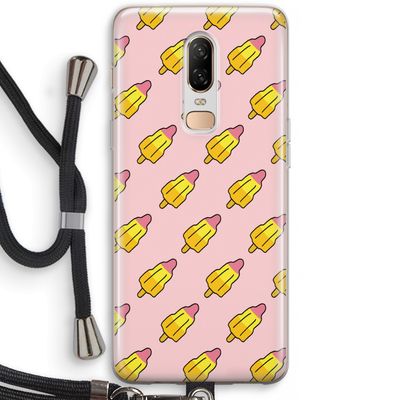 Waterijsjes: OnePlus 6 Transparant Hoesje met koord