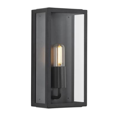 Atlanta Muurlamp Zwart met Lichtsensor LED