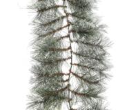 Cashmere slinger d25l270 cm groen/wit kerst Everlands - Everlands