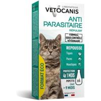 VETOCANIS 4 pipetten tegen vlooien en teken - voor katten - 4x 1 maand bescherming
