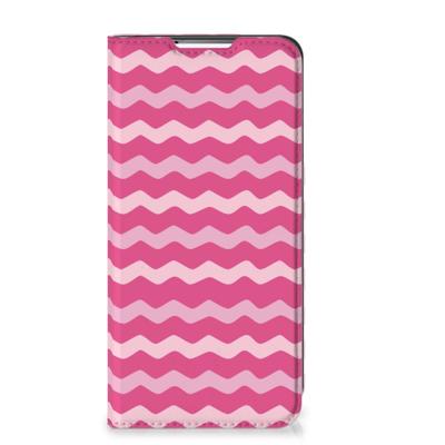 Samsung Galaxy S22 Plus | Hoesje met Magneet | Waves Pink