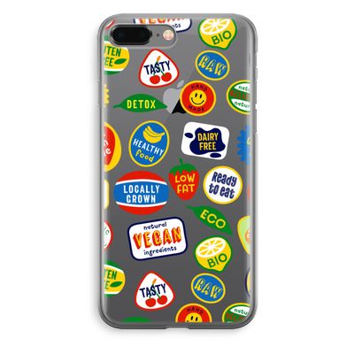 Fruitsticker: iPhone 8 Plus Transparant Hoesje
