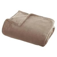 Atmosphera Plaid deken - beige - polyester - 125 x 150 cm