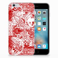 Silicone Back Case Apple iPhone 6 | 6s Angel Skull Rood - thumbnail