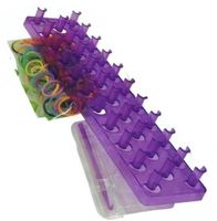 Loom Twister Trainer Pack loombandjes 200 stuks paars - thumbnail