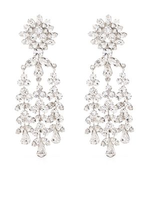 Jennifer Behr boucles d'oreilles Aubrey serties de cristaux - Argent
