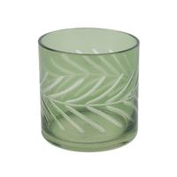 Countryfield theelichthouder vesta groen 10 cm | 12 stuks