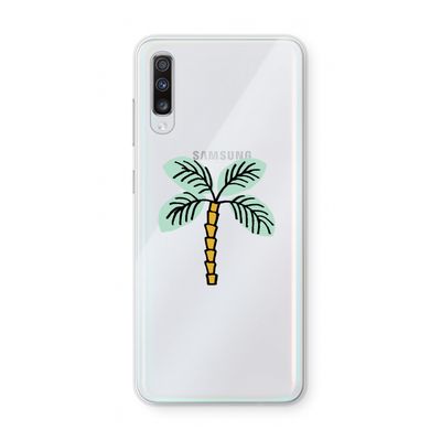 Palmboom: Samsung Galaxy A70 Transparant Hoesje