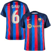 FC Barcelona Shirt Thuis 2022-2023 + Gavi 6 (Fan Style)