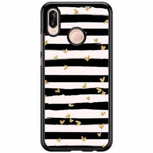 Huawei P20 Lite hoesje - Hart streepjes