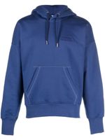 Alexander McQueen hoodie à logo brodé - Bleu