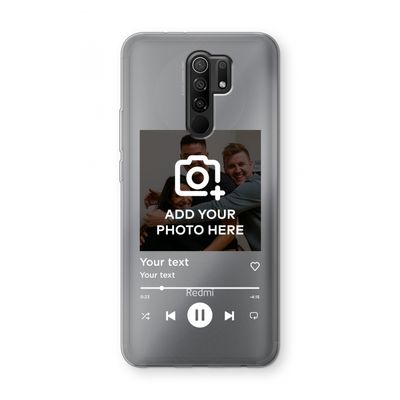 Music Player: Xiaomi Redmi 9 Transparant Hoesje