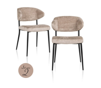 Stoel Bea Sheep Nature - set van 2