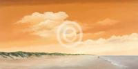 Kunstdruk Hans Paus - Along the Sea II 100x50cm