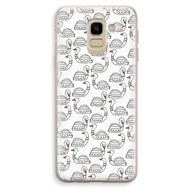 Zwanen: Samsung Galaxy J6 (2018) Transparant Hoesje
