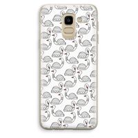 Zwanen: Samsung Galaxy J6 (2018) Transparant Hoesje
