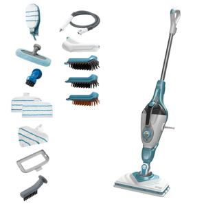 BLACK+DECKER BHSM1610DSM 1600W Steam-mop met SteaMitt, deltavoet en 15 accessoires stoomreiniger