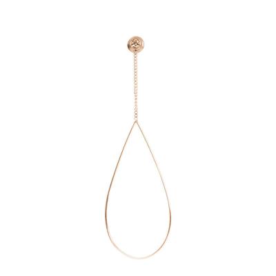 iXXXi Oorbellen Oval Chain Stone Rosé