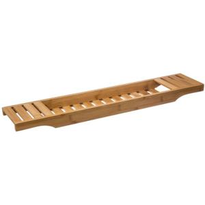 Badplank/badrek - bamboe hout - 15 x 70 x 5 cm - houder voor in bad