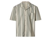 esmara Men Heren overhemd (Groen/wit, XL)