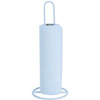 MSV Keukenrolhouder - 1 rol - metaal - wit - 31 x 12 cm   -