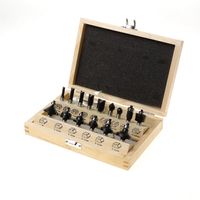 Trasco HM frezenset in houten kist 15-delig schacht 8mm - thumbnail