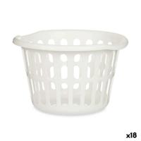 Mand Kipit Wit Polypropyleen 27 L (18 Stuks)