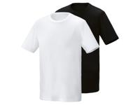 PARKSIDE Set van 2 heren T-shirts (Zwart/wit, S (44/46))