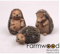 Farmwood Animals Tuinbeeld egel 12cm