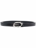 Alexander McQueen ceinture fine Molten en cuir - Noir