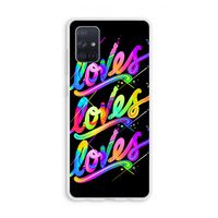Loves: Galaxy A71 Transparant Hoesje