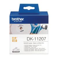 Brother DK-11207 labelprinter-tape Zwart op wit - thumbnail