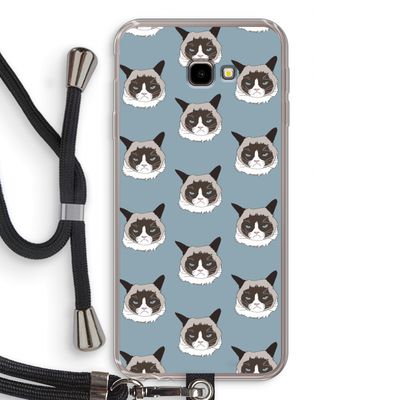 It's a Purrr Case: Samsung Galaxy J4 Plus Transparant Hoesje met koord