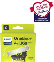 Testina rasoio - PHILIPS One Blade - Confezione da 4 lamette di ricambio 360 - QP440/50