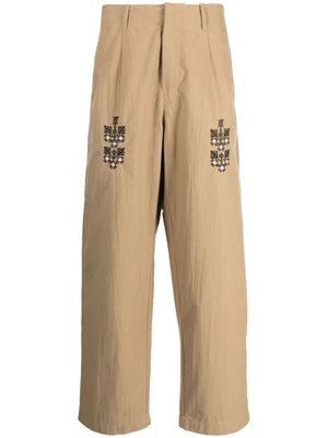 Adish pantalon Qrunful en coton - Marron