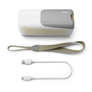 Dankzij de draagbare Bluetooth®-luidsprekers Philips Wireless speaker Wit